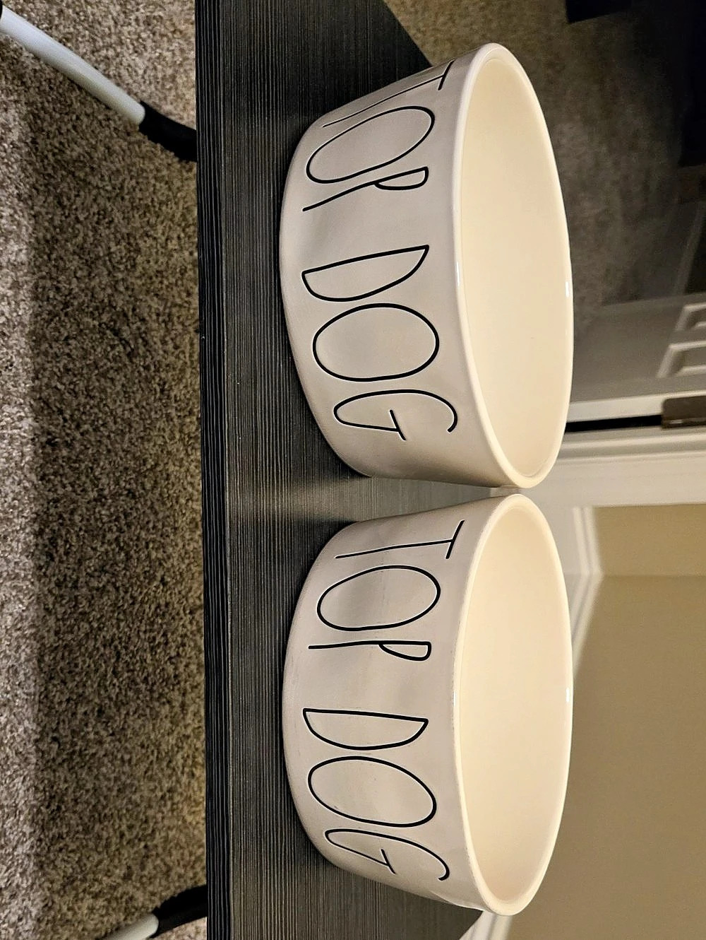 Rae Dunn Artisan Collection "Bowl" Set of 2 Cream Bowls